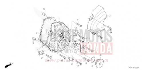 LEFT CRANKCASE COVER MSX125AR de 2024